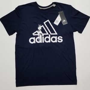 Adidas Navy Blue Tshirt Mens Medium NWT
